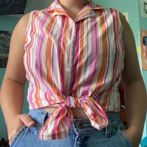 Vintage basic editions button up shirt